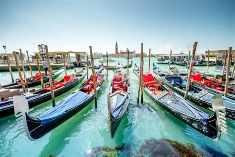 Gondoliers With Gondolas In Venice Editorial Photography Image Of