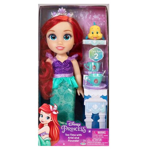 Buy Disney Princess Doll Tea Time W Ith Ariel And Flounder Online In