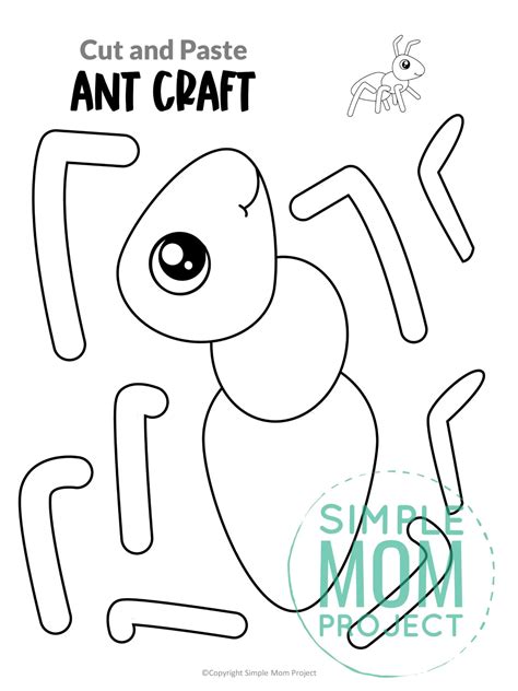 Free Printable Ant Craft Template Ant Crafts Insect Crafts Bug Crafts