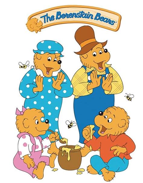 The Berenstain Bears Are Getting Ready To Eat Their Food And Drink Some