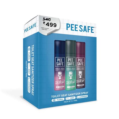 Buy Pee Safe Toilet Seat Sanitizer Spray 75 Ml Mint Lavender