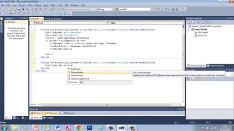 Visual Basic Vb Open And Save Reading And Writing To Txt Files Early