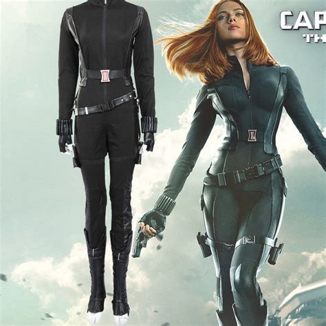 Captain America 2 Natasha Romanoff Black Widow Cosplay Costume Coserz