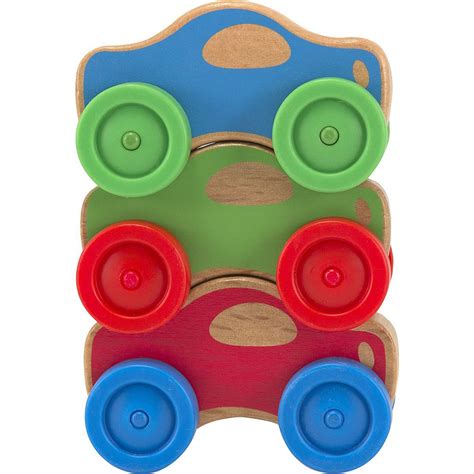 Melissa And Doug Stacking Cars Classic Toys First Play Wooden Toys Ebay