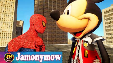 Spiderman Vs Mickey Mouse Youtube