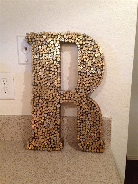 Bullet Recycling Crafting With Wooden Letters Hot Glue And Empty