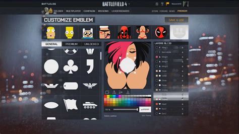 Emblema Battlefield 4 Sexy Emogirl YouTube
