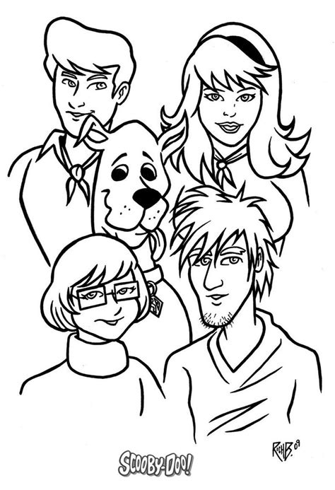 Scooby Doo Characters Coloring Page