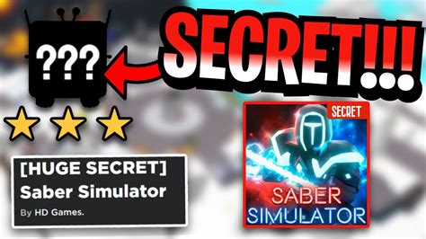 Huge Secret New Event Roblox Saber Simulator Youtube