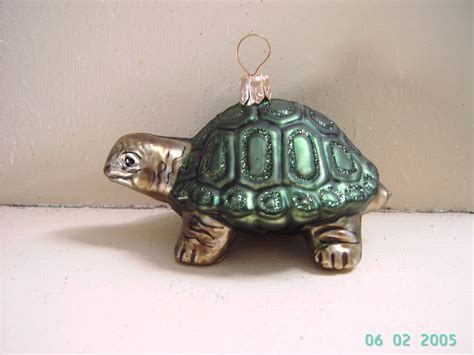 Blown Glass Tortoise Turtle Christmas Tree Ornament Decoration Etsy