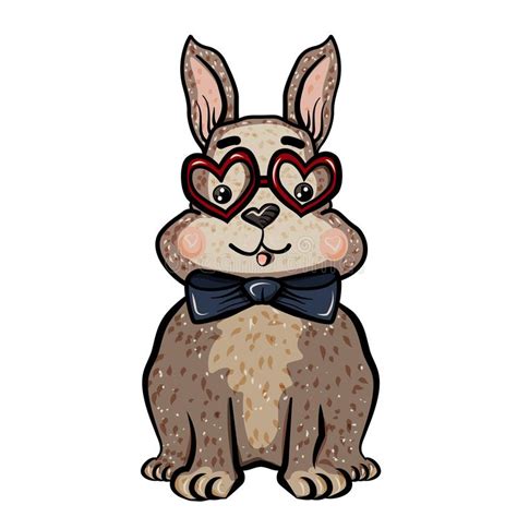 Cute Rabbit Happy Valentine S Day Cute Cartoon Lovely Rabbit With