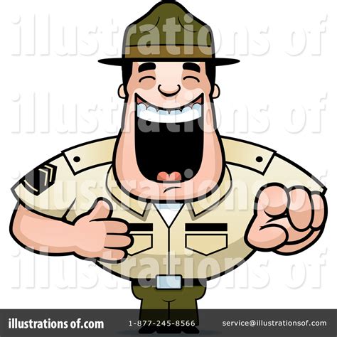 Drill Sergeant Clipart 1590619 Illustration By Cory Thoman