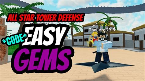 If a code doesn't work, try again in a vip server. Code All Star Tower Défense - twinklellyynnnn