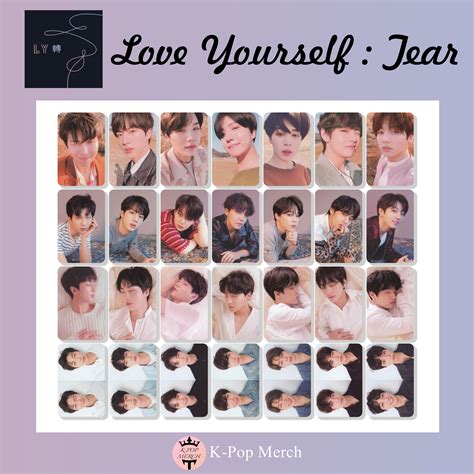 Bts Love Yourself Tear Photocard Set K Pop Merch