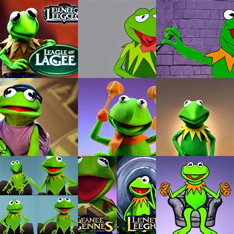 Kermit The Frog As A Character In The Game League Of Stable Diffusion
