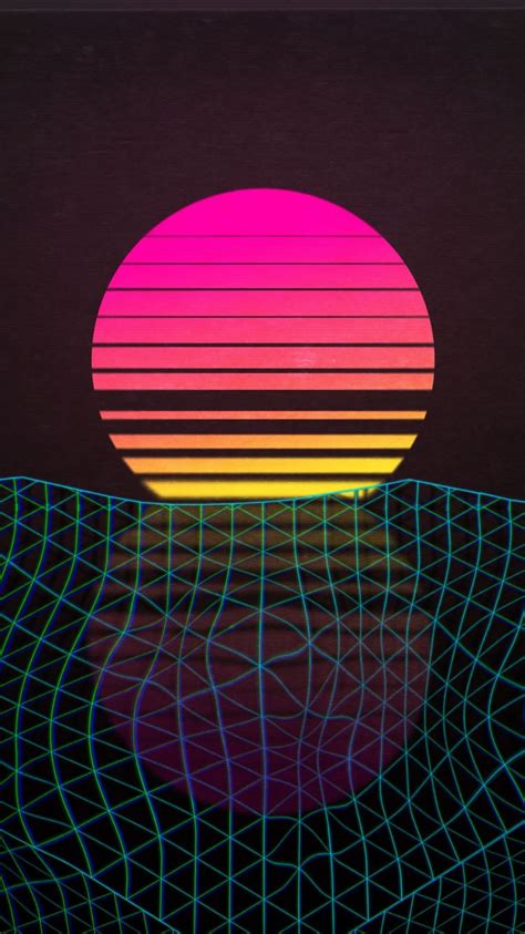 Retro Sun 80s Wallpapers Wallpaper Cave