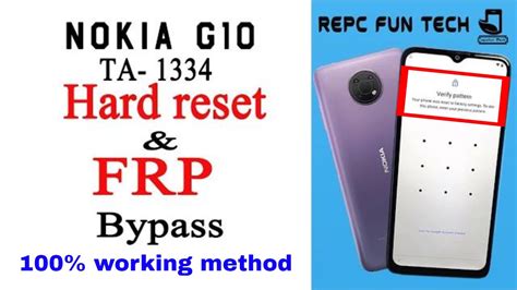 Nokia G10 Pattern Unlock Nokia G10 Ta 1334 Password Reset Frp