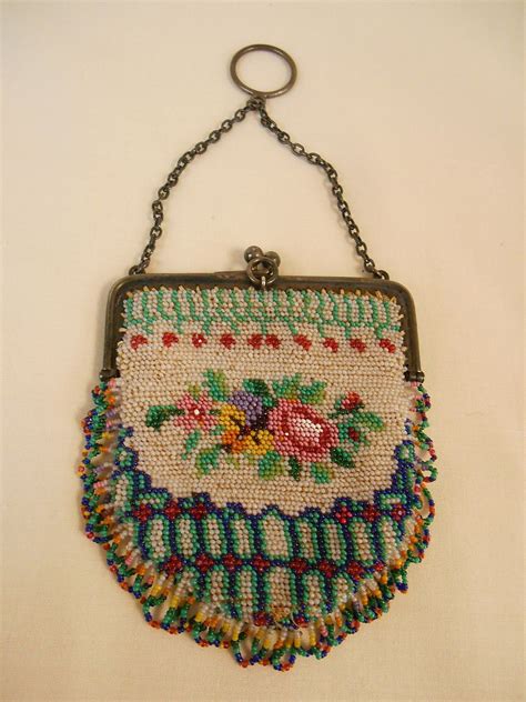 Antique Victorian Beaded Purse Beaded Purses Beaded Vintage Accessories