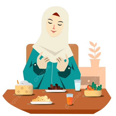 Puasa Vector Hd Images Berbuka Puasa Bulan Ramadhan Sahur Makan Png Vector Buka Puasa Sahur