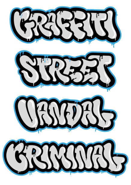 Best Graffiti Bubble Letters Alphabet Illustrations