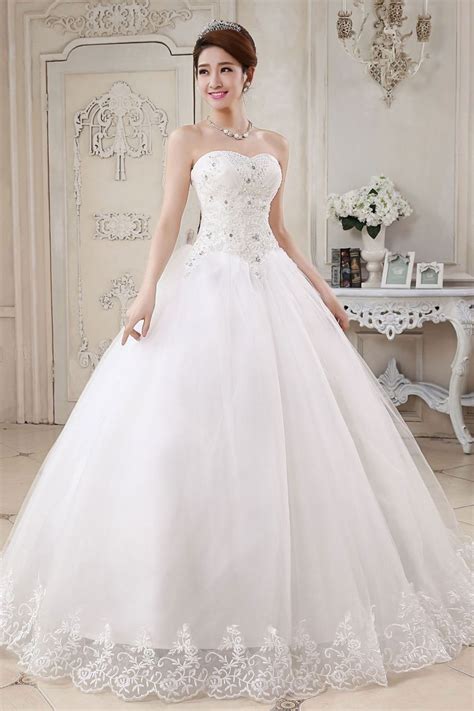 Sweetheart Strapless Ball Gown Wedding Dresses