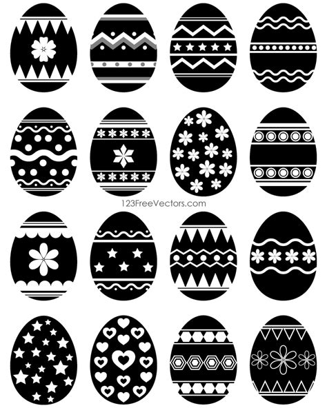 Easter Egg Vector Black And White By 123freevectors On Deviantart