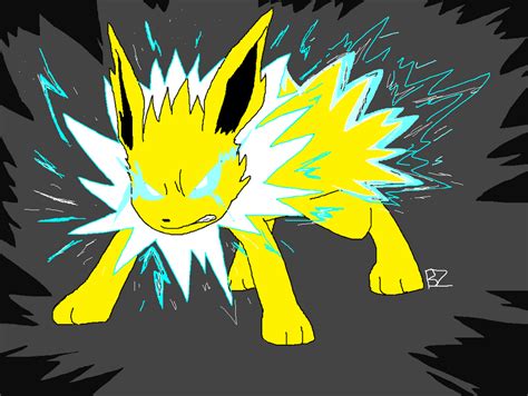 135 Jolteon By Jurassiczalar On Deviantart