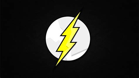 Minimalistic DC Comics comics The Flash logos Flash (superhero) wallpaper | 1920x1080 | 190024 ...