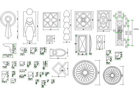 Multiple Classic And Interior Blocks Cad Drawing Details Dwg File Cadbull