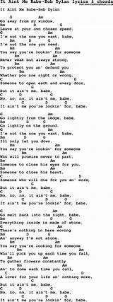 It Aint Me Babe Guitar Chords Photos