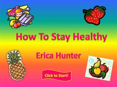 Ppt How To Stay Healthy Powerpoint Presentation Free Download Id