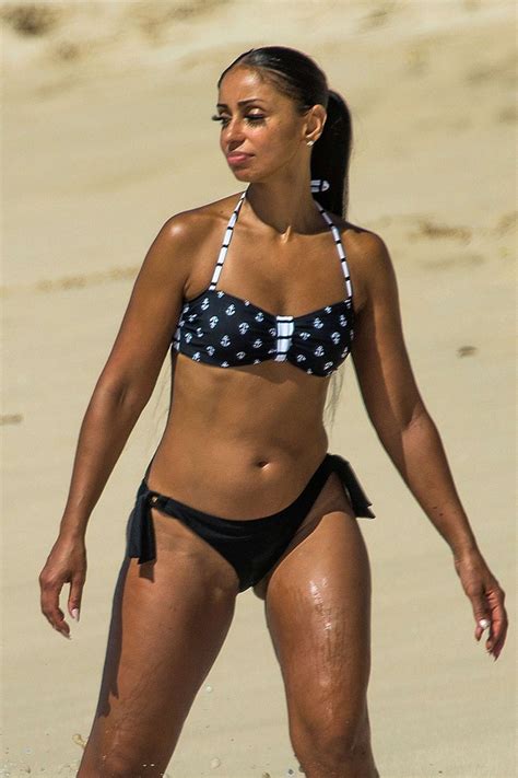 mya harrison in bikini on the beach in barbados gotceleb
