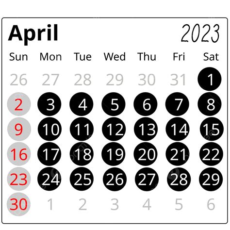 Kalender April 2024 Template Sederhana Modern Hijau V