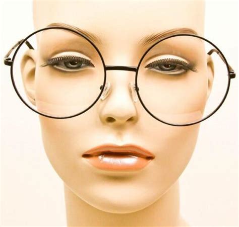 oversized malina xl large big round circle thin metal frames eye glasses specs ebay