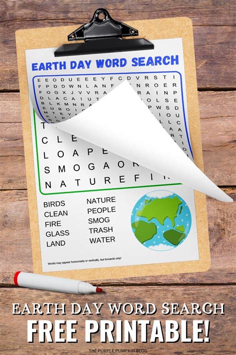 Free Printable Earth Day Word Search