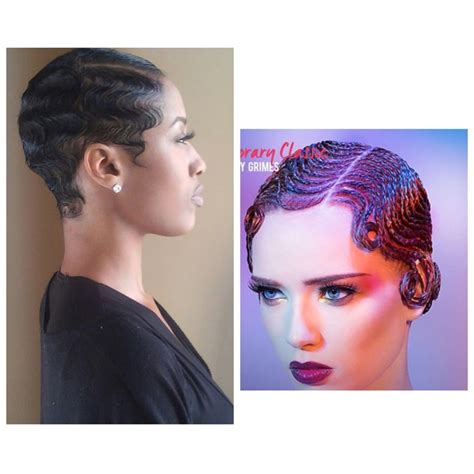 The wave hairstyle has been around for decades, and it is back on trend in 2020. Finger Waves on Natural Hair… | Black Women Natural ...