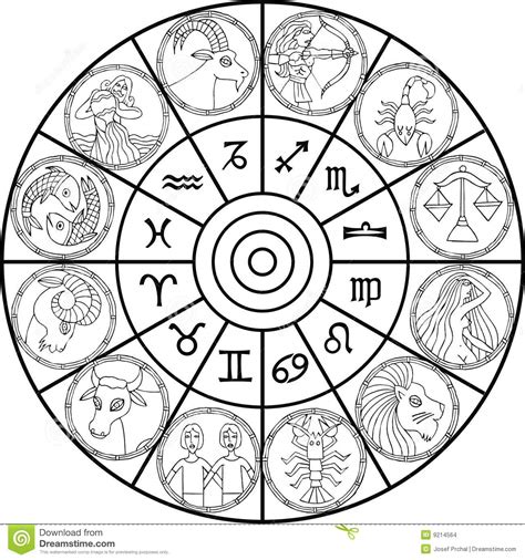 Zodiac Clock Stock Images - Image: 9214564