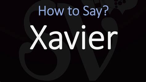 This video shows you how to pronounce plagiarism in british english. How to Pronounce Xavier? - YouTube