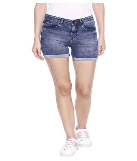 Buy Recap Denim Hot Pants Blue Online At Best Prices In India Snapdeal