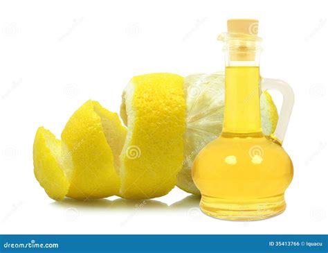 Oil Of Lemon Peel Royalty Free Stock Image Image 35413766