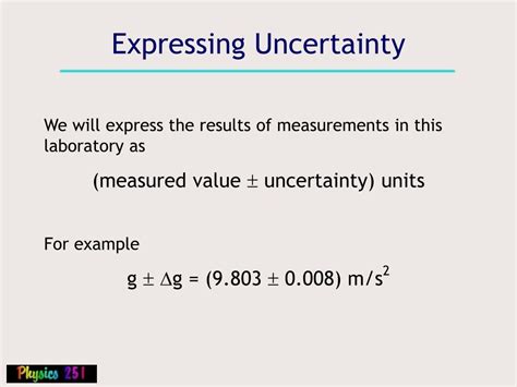 Ppt Uncertainties In Measurement Powerpoint Presentation Free