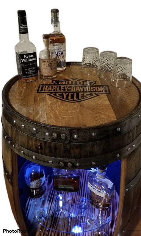how to make a liquor cabinet out of whiskey barrel