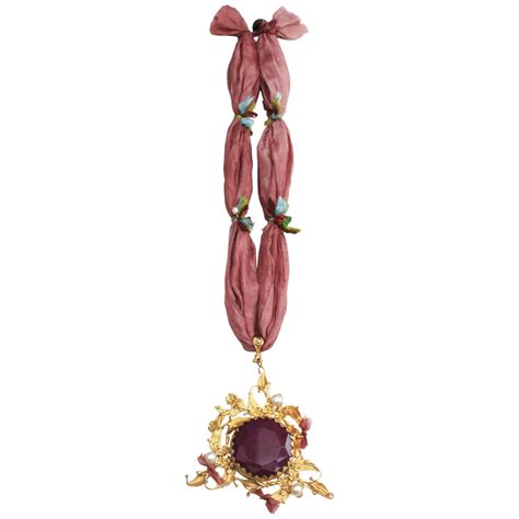 Unique Gold Plated Pendant With Precious Stones From Afghanistan At 1stdibs