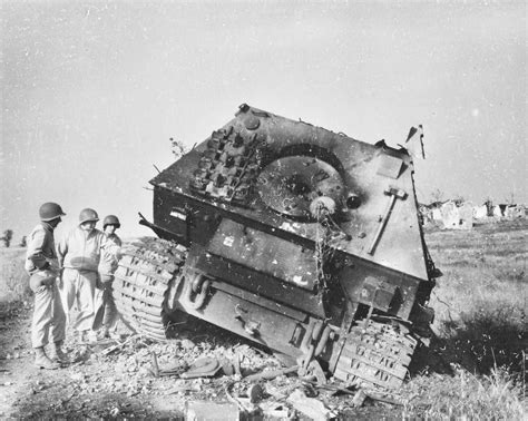 Heavy Tank Destroyer Ferdinand Elephant Knocked Out At Anzio Italy May