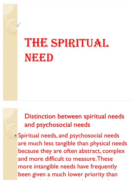 The Spiritual Need Pdf Spirituality Psychology