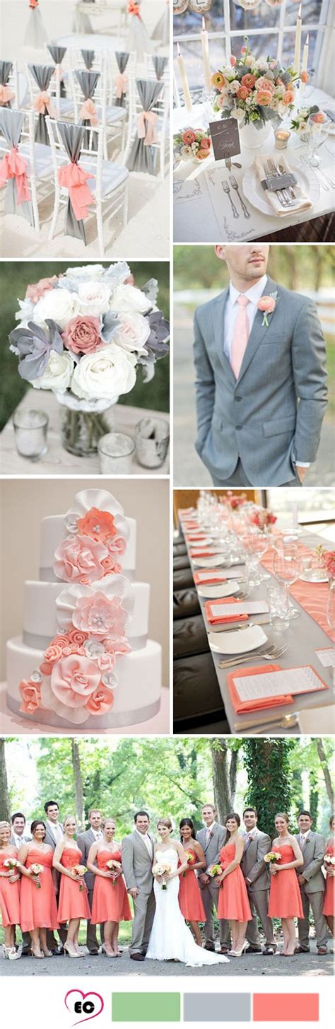 Design 30 Of Grey And Coral Wedding Decorations Myjellyfishfriend