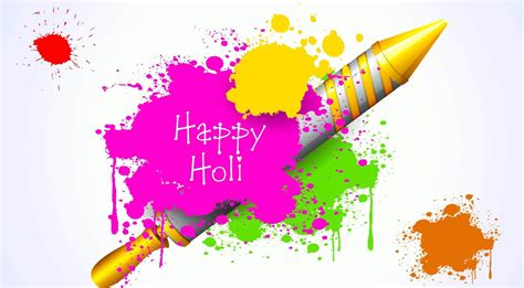 Happy Holi Greetings Wishes Colors 3d Hd Wallpaper