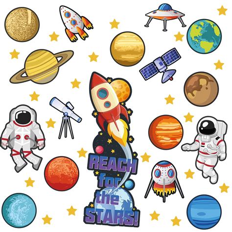 Buy Marspark 42 Pieces Outer Space Classroom Bulletin Board Decorations
