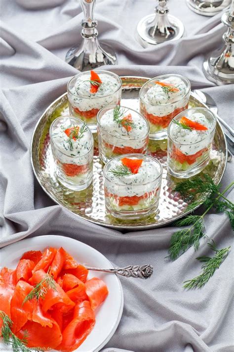 Lachs mit Frischkäse Creme im Glas
