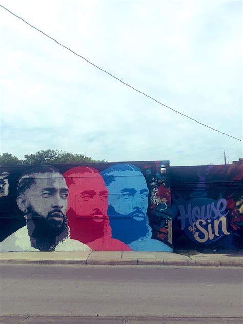 Second Nipsey Hussle Mural In San Antonio This One Is At House Of Sin